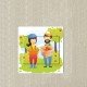 Agriculteur sticker autocollant interrupteur