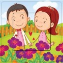 Couple au jardin sticker autocollant interrupteur