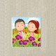 Couple au jardin sticker autocollant interrupteur