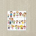 Gens heureux sticker autocollant interrupteur