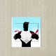 Super héros silhouette  sticker autocollant interrupteur