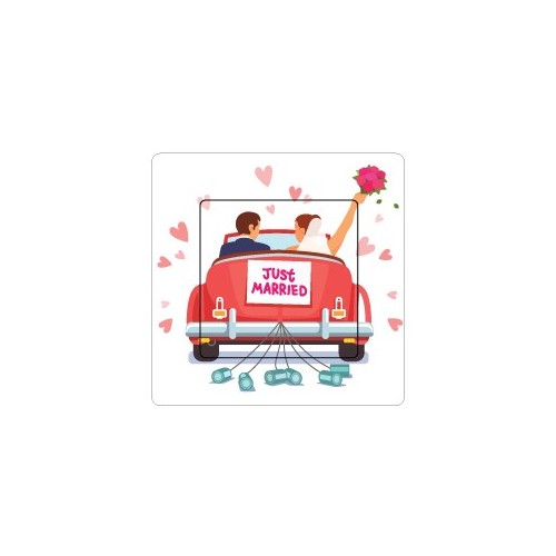 Tout juste marié sticker autocollant interrupteur