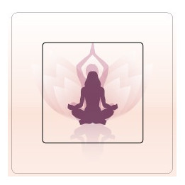 Yoga  sticker autocollant interrupteur