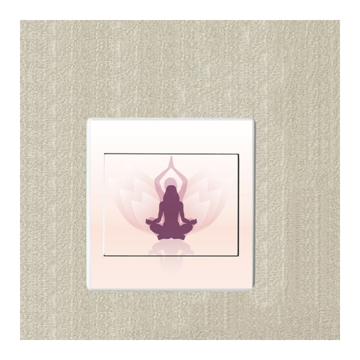 Yoga  sticker autocollant interrupteur