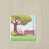 Arbre et vélo sticker autocollant interrupteur