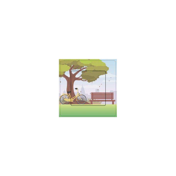 Arbre et vélo sticker autocollant interrupteur