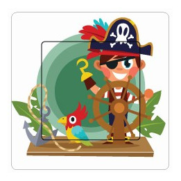 Pirate sticker autocollant interrupteur