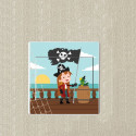 Fille pirate sticker autocollant interrupteur