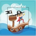 Le bateau pirate sticker autocollant interrupteur