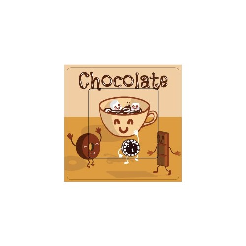 Chocolat sticker autocollant interrupteur