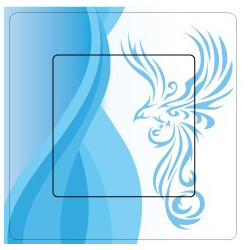Phénix sticker autocollant interrupteur