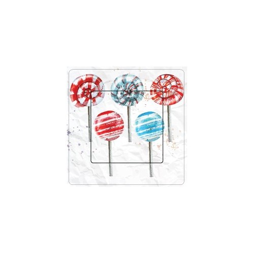 Sucettes sticker autocollant interrupteur
