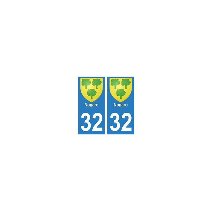 32 Vic-Fezensac autocollant plaque blason armoiries stickers département