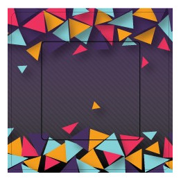 Abstrait triangles sticker autocollant interrupteur