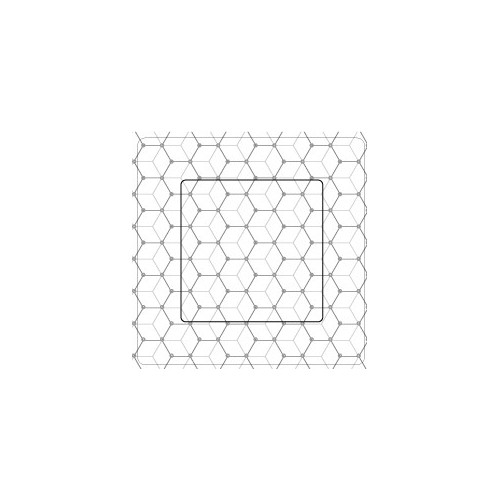 Motif hexagonal sticker autocollant interrupteur