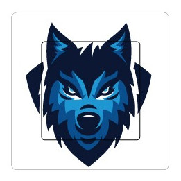 Loup sticker autocollant interrupteur