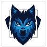 Loup sticker autocollant interrupteur
