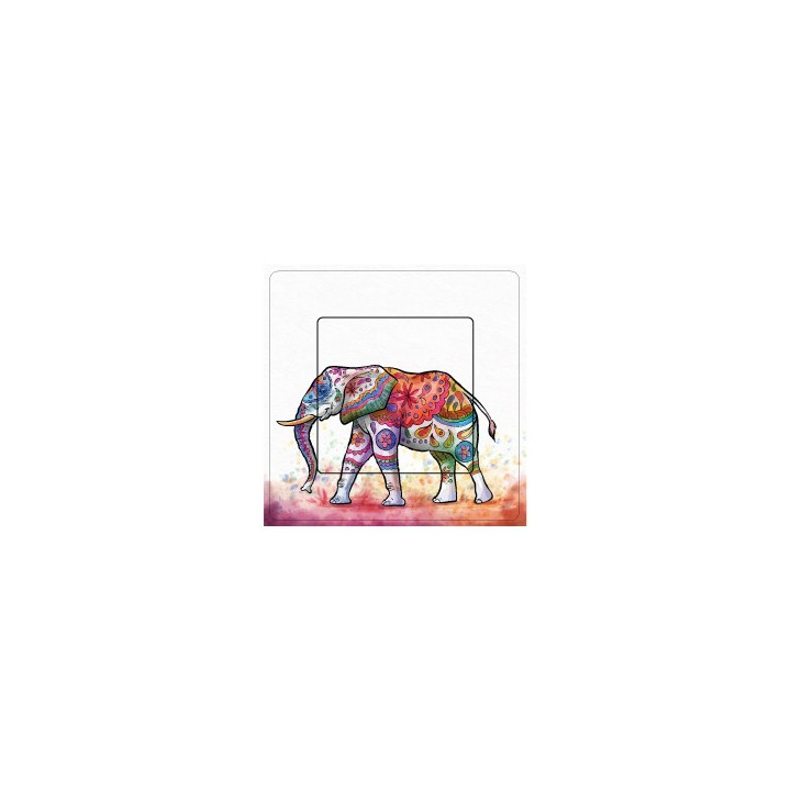 Holi éléphant sticker autocollant interrupteur