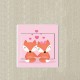 Couple renard sticker autocollant interrupteur