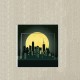 Ville de nuit sticker autocollant interrupteur