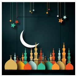Eid mubarak sticker autocollant interrupteur