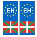 Baskische EH europe aufkleber platte