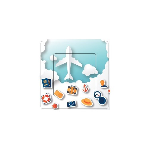 Vacances sticker autocollant interrupteur