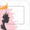 Femme élégante sticker autocollant interrupteur