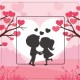 Couples amoureux sticker autocollant interrupteur
