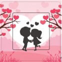 Couples amoureux sticker autocollant interrupteur