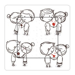Valentin sticker autocollant interrupteur