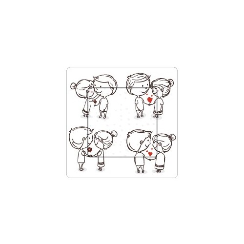Valentin sticker autocollant interrupteur