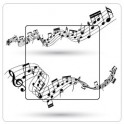 Musical 1 sticker autocollant interrupteur