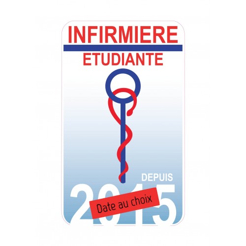 Caducée Etudiante Infirmière  Date