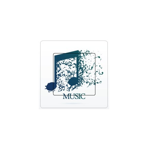 Musical 3 sticker autocollant interrupteur