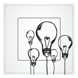 Ampoules sticker autocollant interrupteur