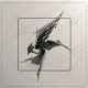 Oiseau dessiné à la main sticker autocollant interrupteur