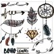Style bohème sticker autocollant interrupteur