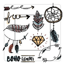 Style bohème sticker autocollant interrupteur