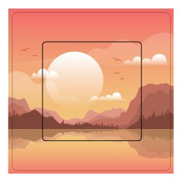 Paysage 2 sticker autocollant interrupteur