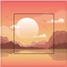 Paysage 2 sticker autocollant interrupteur