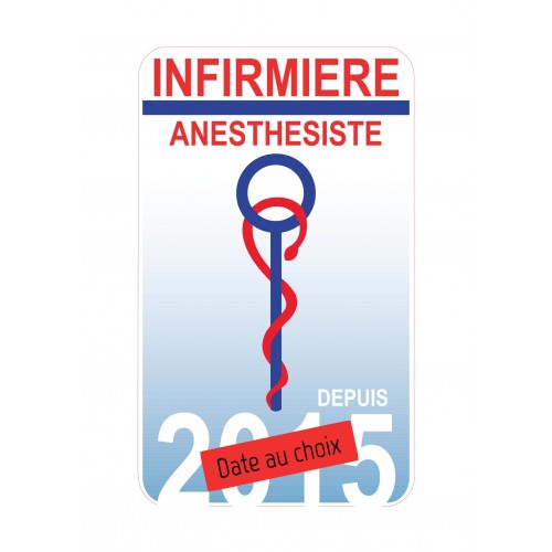 Caducée Infirmière Anésthésiste Date