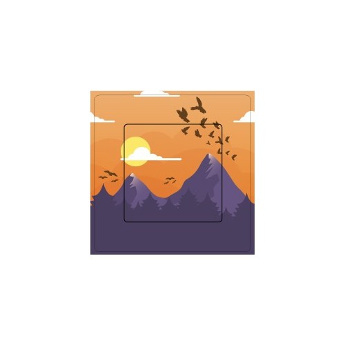 Paysage 6 sticker autocollant interrupteur