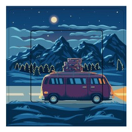 Paysage 7 sticker autocollant interrupteur
