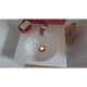 Stickers Fleur Hibiscus autocollant bonde lavabo évier bouchon