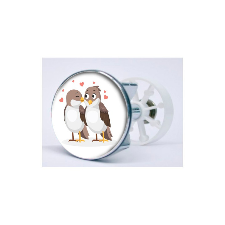 Stickers visage heureux autocollant bonde lavabo évier bouchon