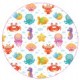 Stickers visage heureux autocollant bonde lavabo évier bouchon