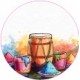Stickers visage heureux autocollant bonde lavabo évier bouchon