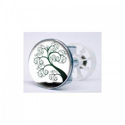 Stickers visage heureux autocollant bonde lavabo évier bouchon