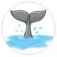 Stickers whale wall sticker sticker switch